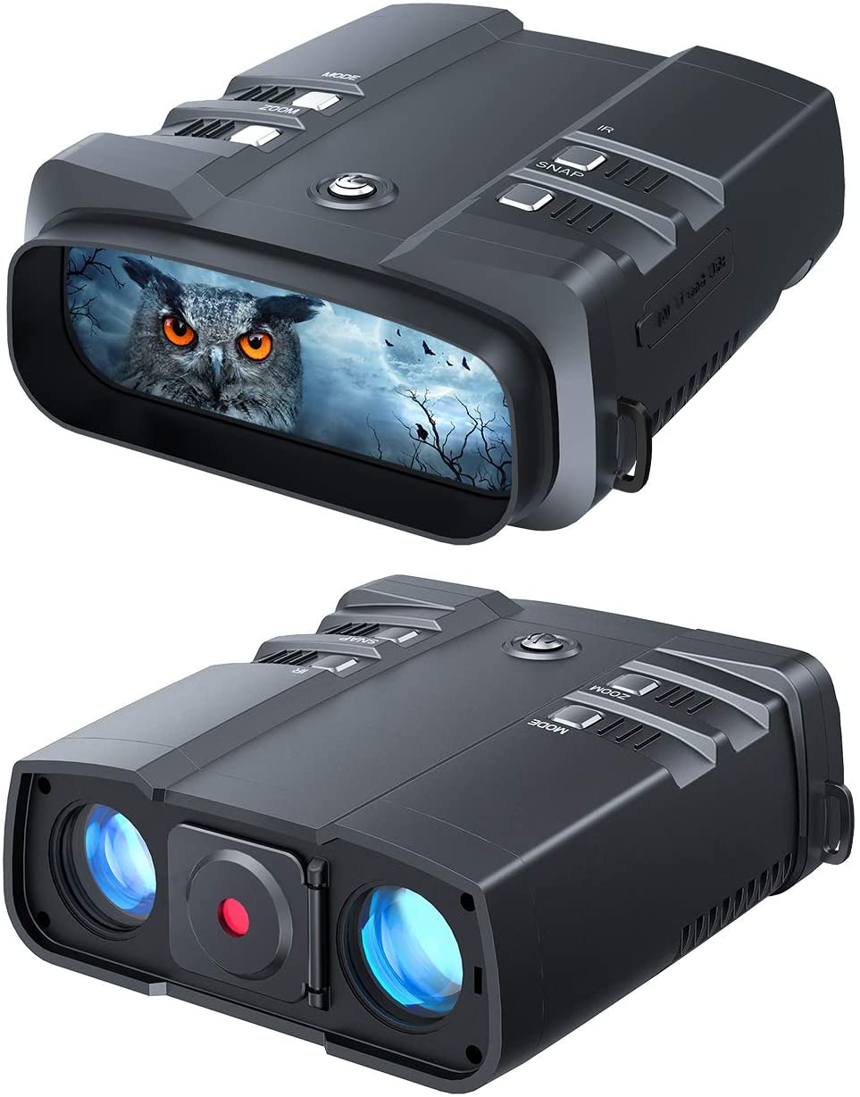 Night Vision Binoculars, 1080p Full HD, 1640ft Viewing Range, Superior 5W Infrared for Hunting, Camping and Surveillance