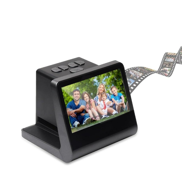Film  Scanner with 5” LCD Screen, Convert Color & B&W Negatives & Slides 35mm, 126, 110 Film to High Resolution JPEG Digital Photos
